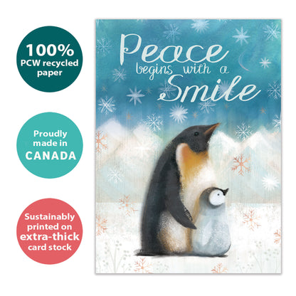 Peaceful Penguins Holiday Card