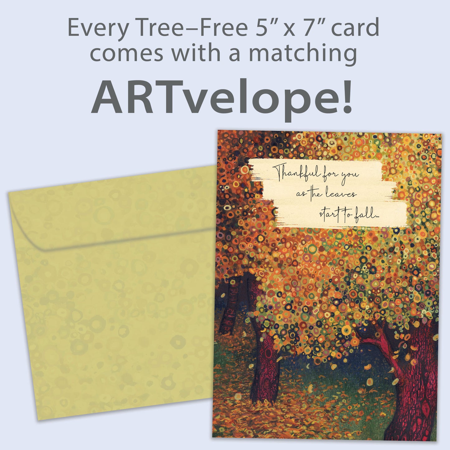 Leaves Fall and Bloom Thanksgiving Card