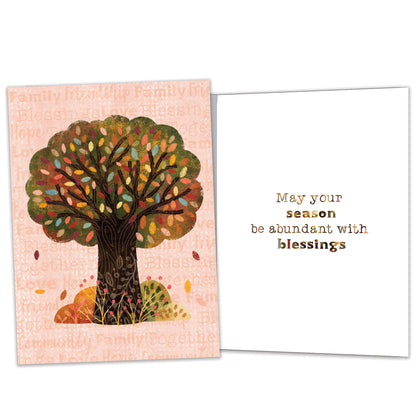Abundant Thanksgiving Thanksgiving Card