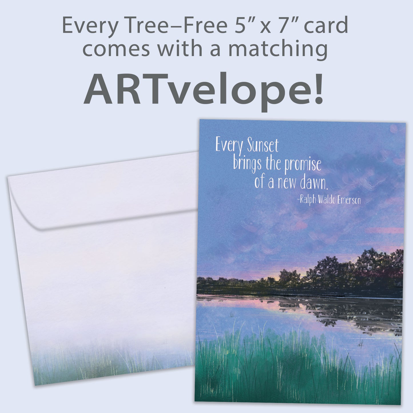 Sunset Dawn Encouragement Card