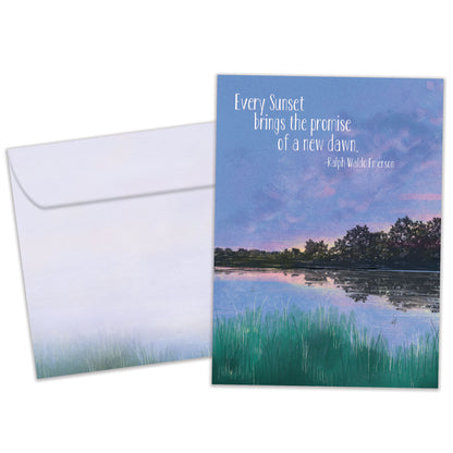 Sunset Dawn Encouragement Card