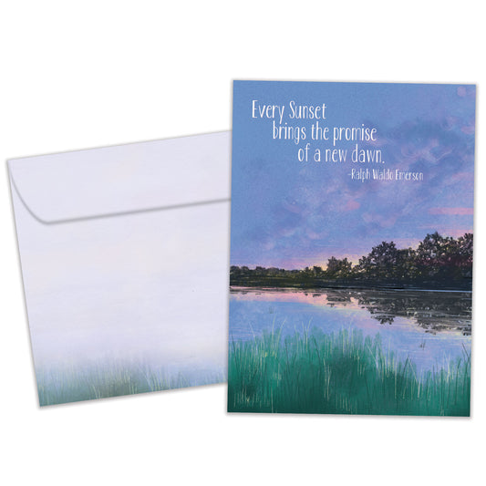 Sunset Dawn Encouragement Card