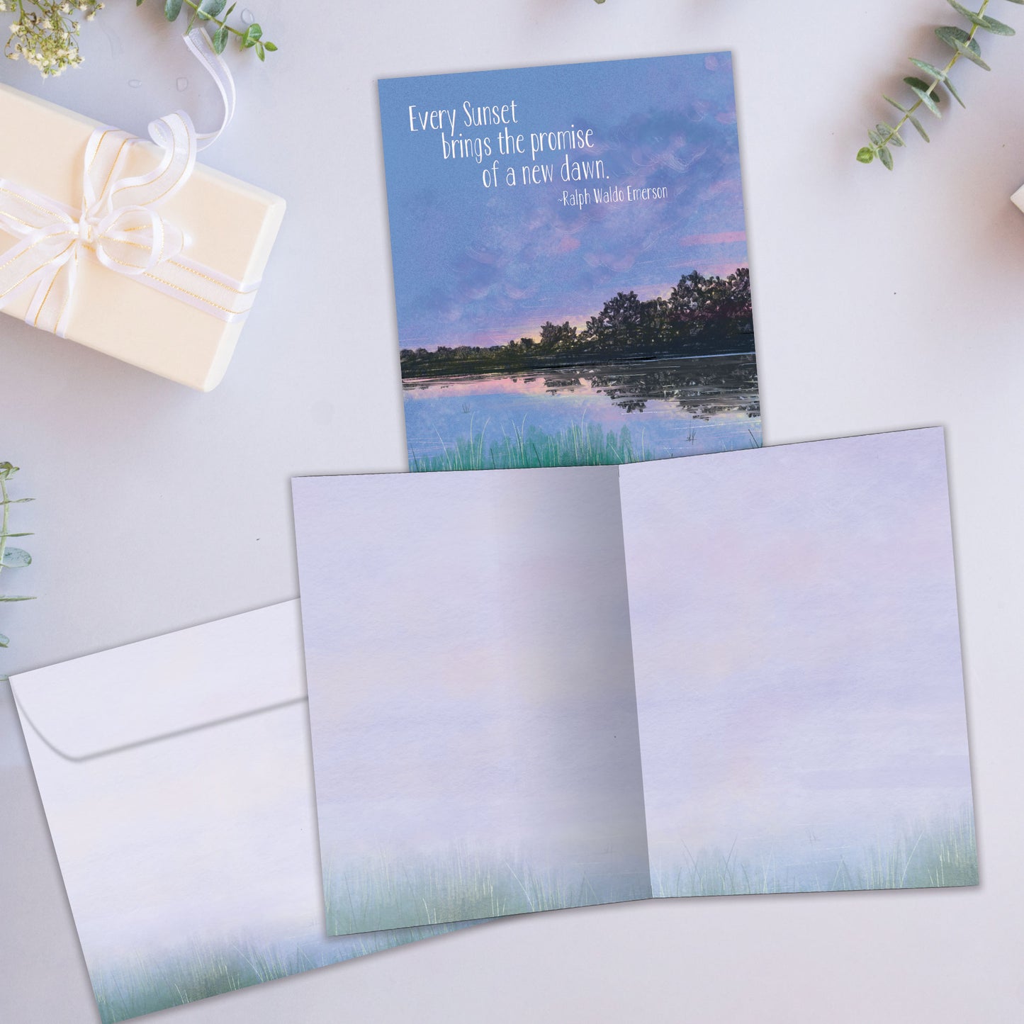 Sunset Dawn Encouragement Card