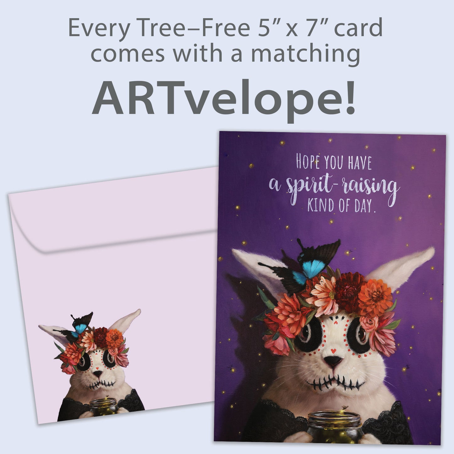 Muerto Bunny Halloween Card