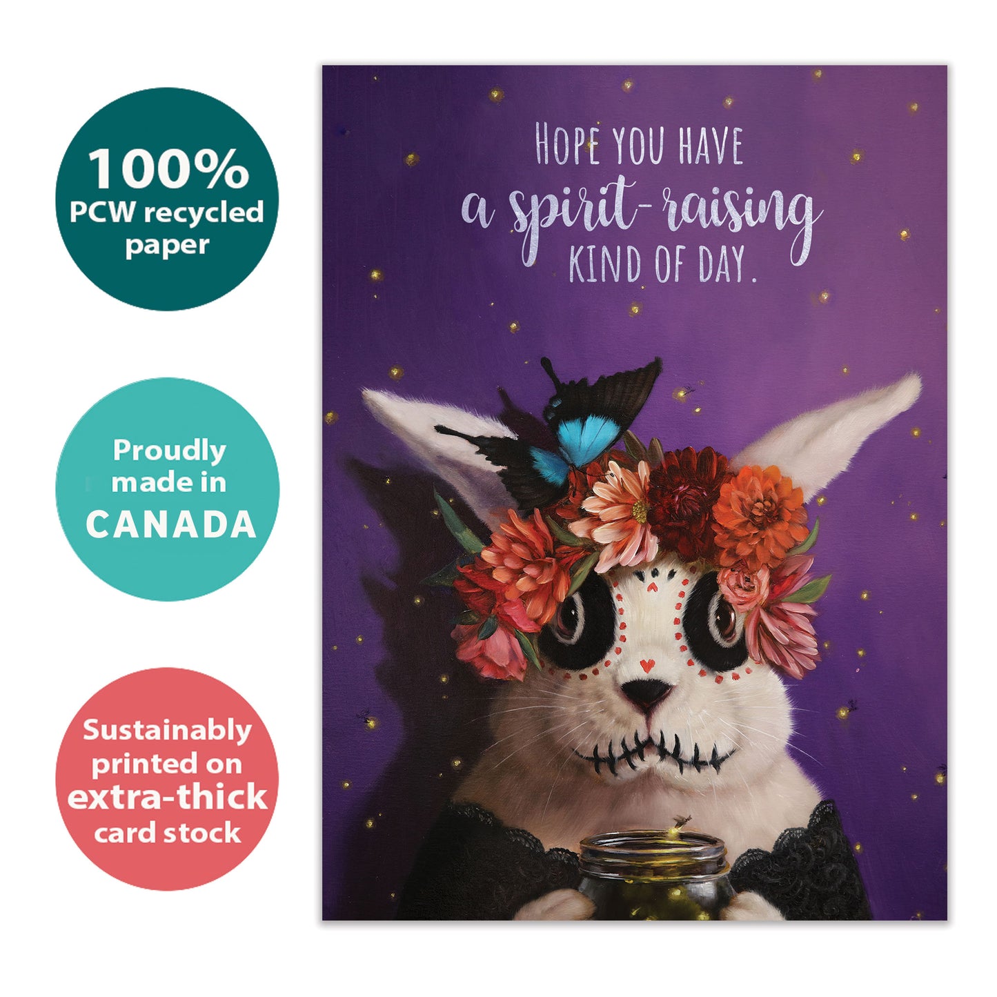 Muerto Bunny Halloween Card