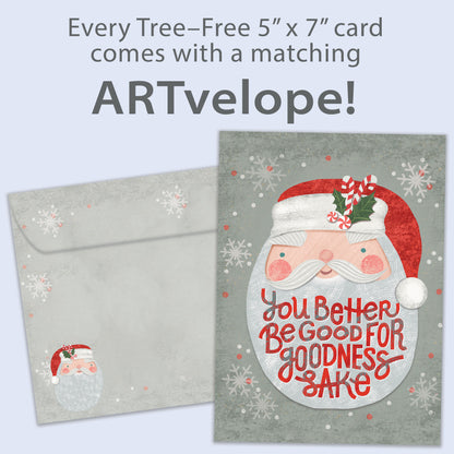 Santa Be Good Christmas Card