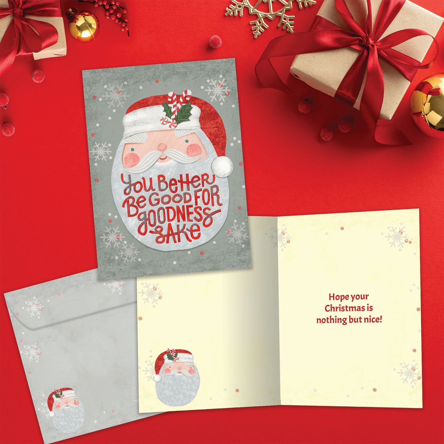 Santa Be Good Christmas Card