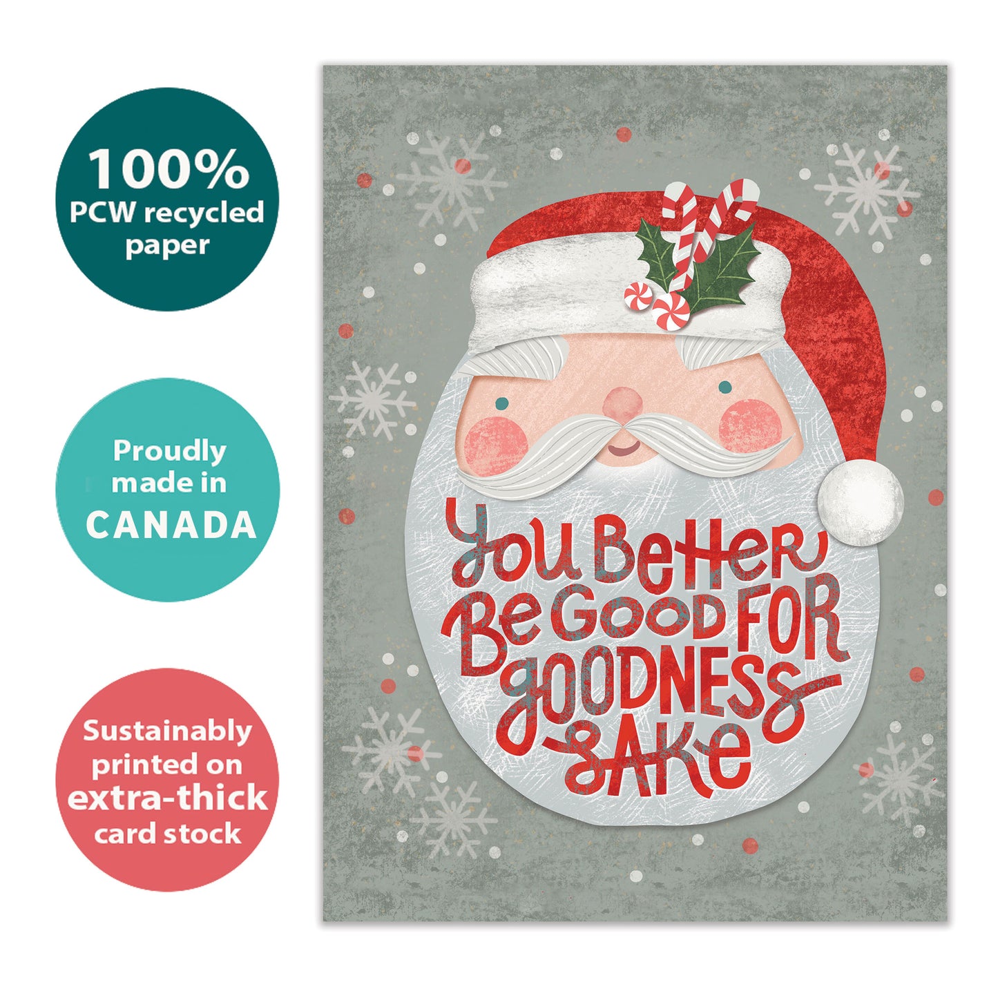 Santa Be Good Christmas Card