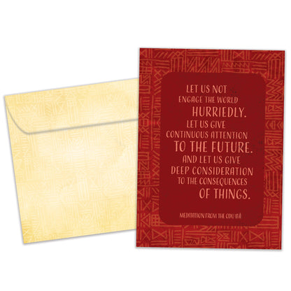 Odu Ifa Meditation Kwanzaa Card