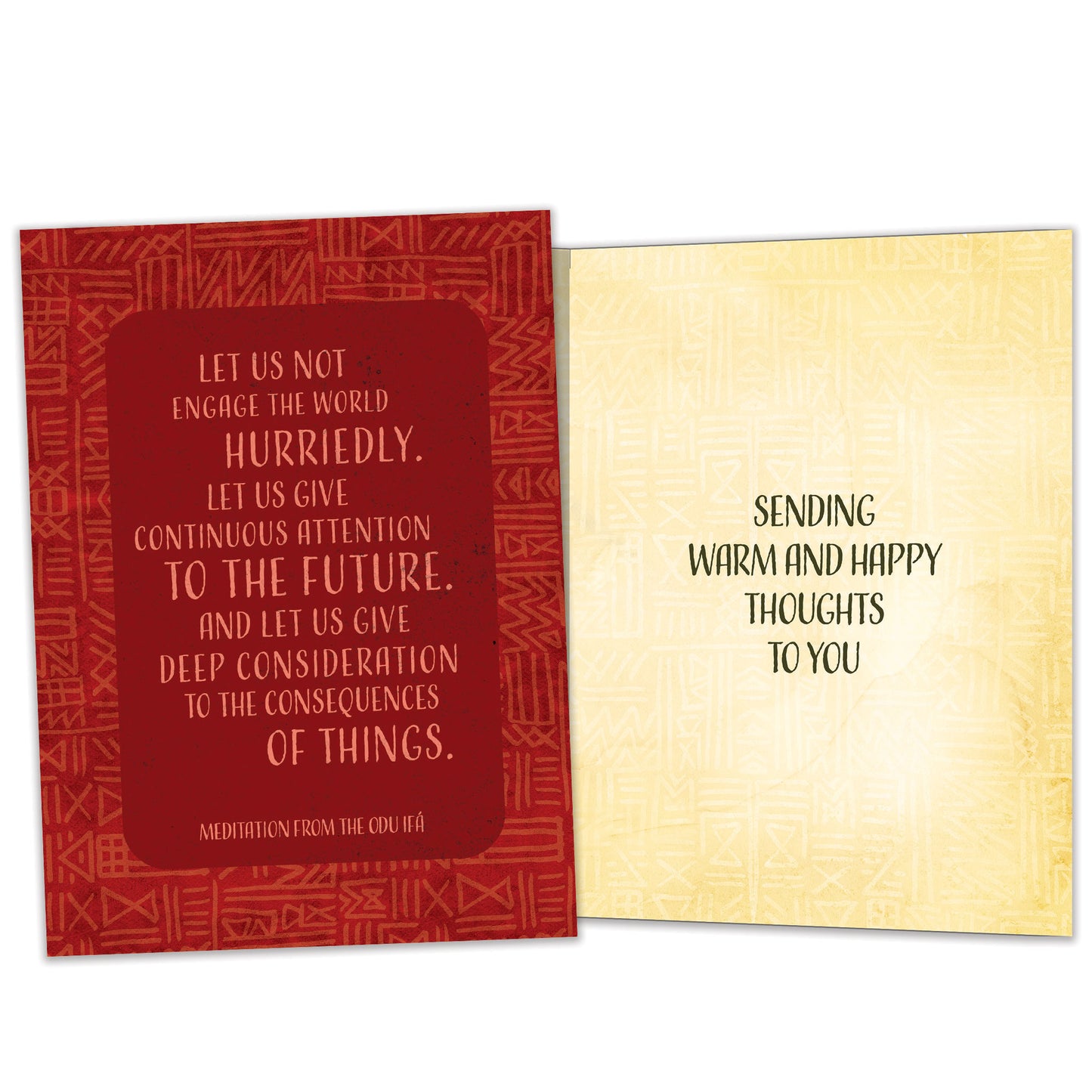 Odu Ifa Meditation Kwanzaa Card