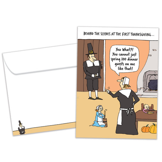 Dinner Guests Thanksgiving Card
