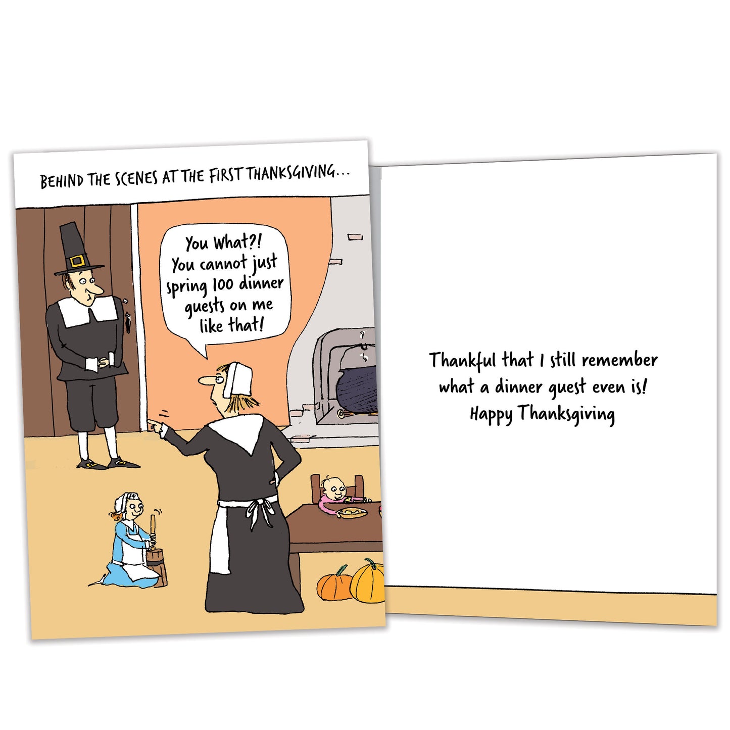 Dinner Guests Thanksgiving Card