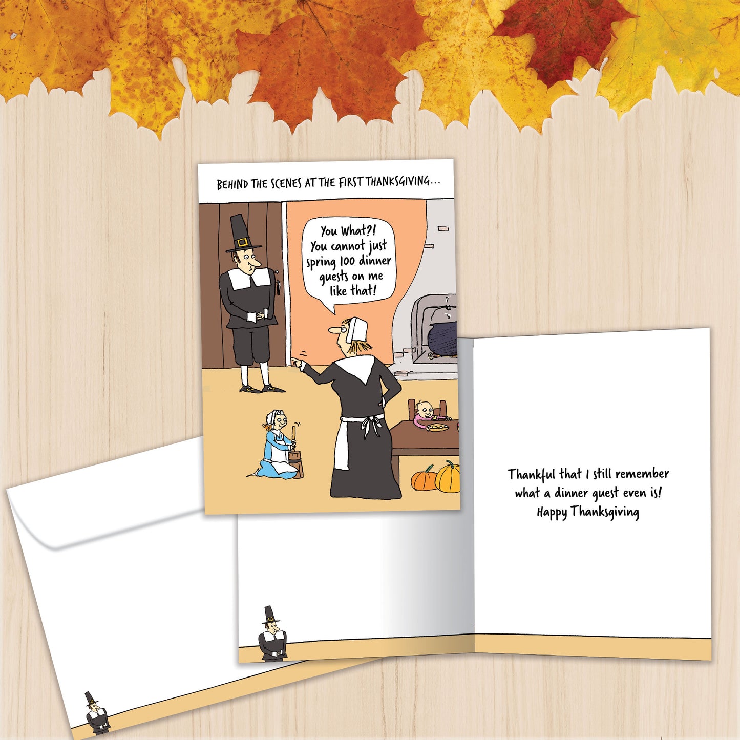 Dinner Guests Thanksgiving Card
