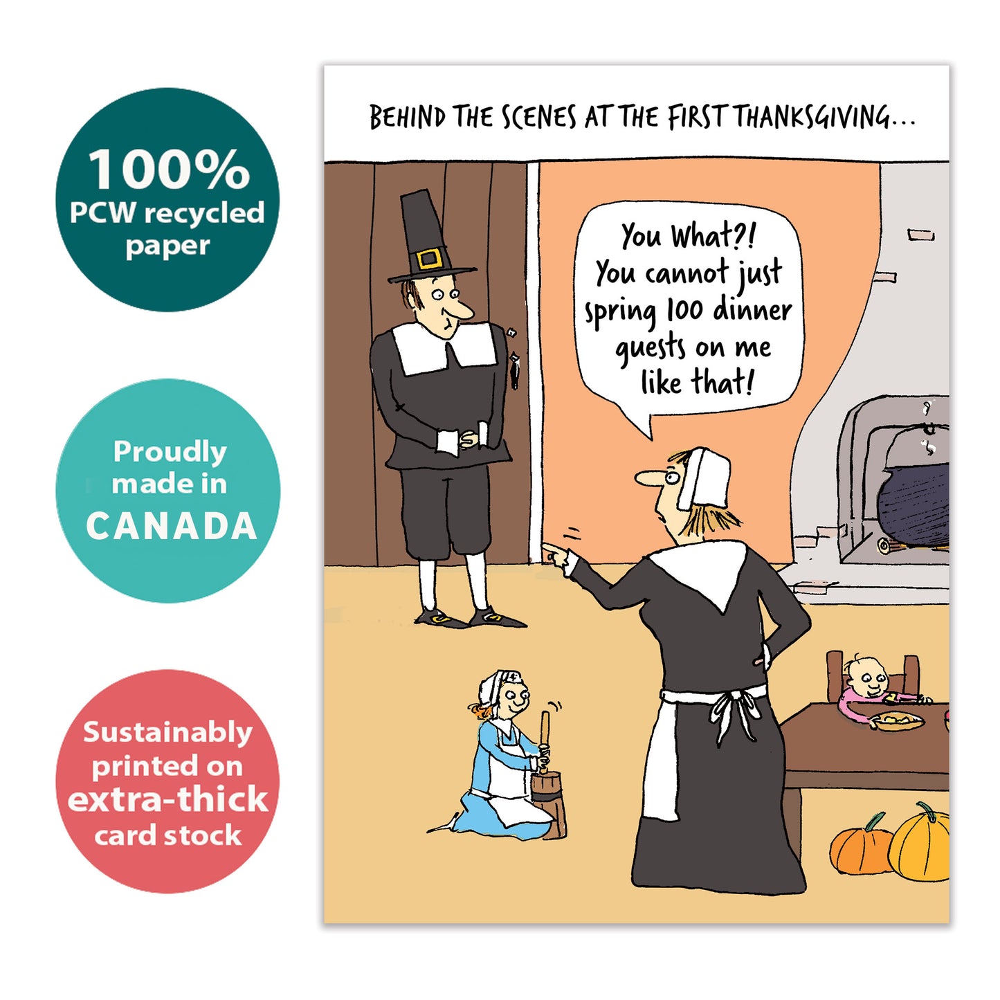 Dinner Guests Thanksgiving Card