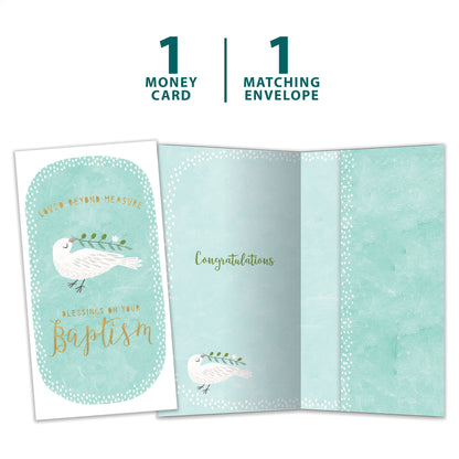 Loved Beyond Measure Baptism Money Holder Card