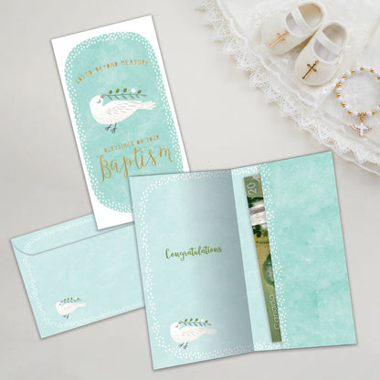 Loved Beyond Measure Baptism Money Holder Card