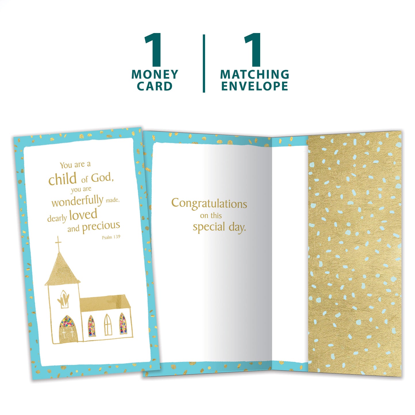 In His Sight Baptism Money Holder Card