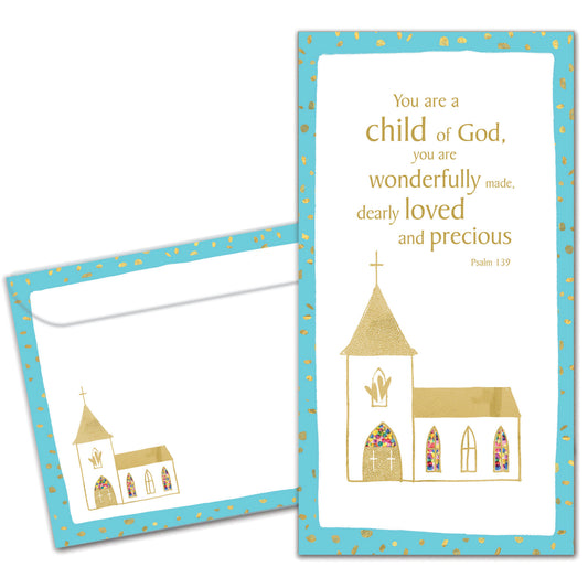 In His Sight Baptism Money Holder Card