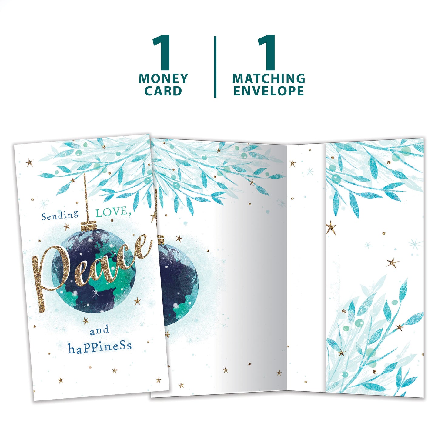 World Peace Holiday Money Holder Card