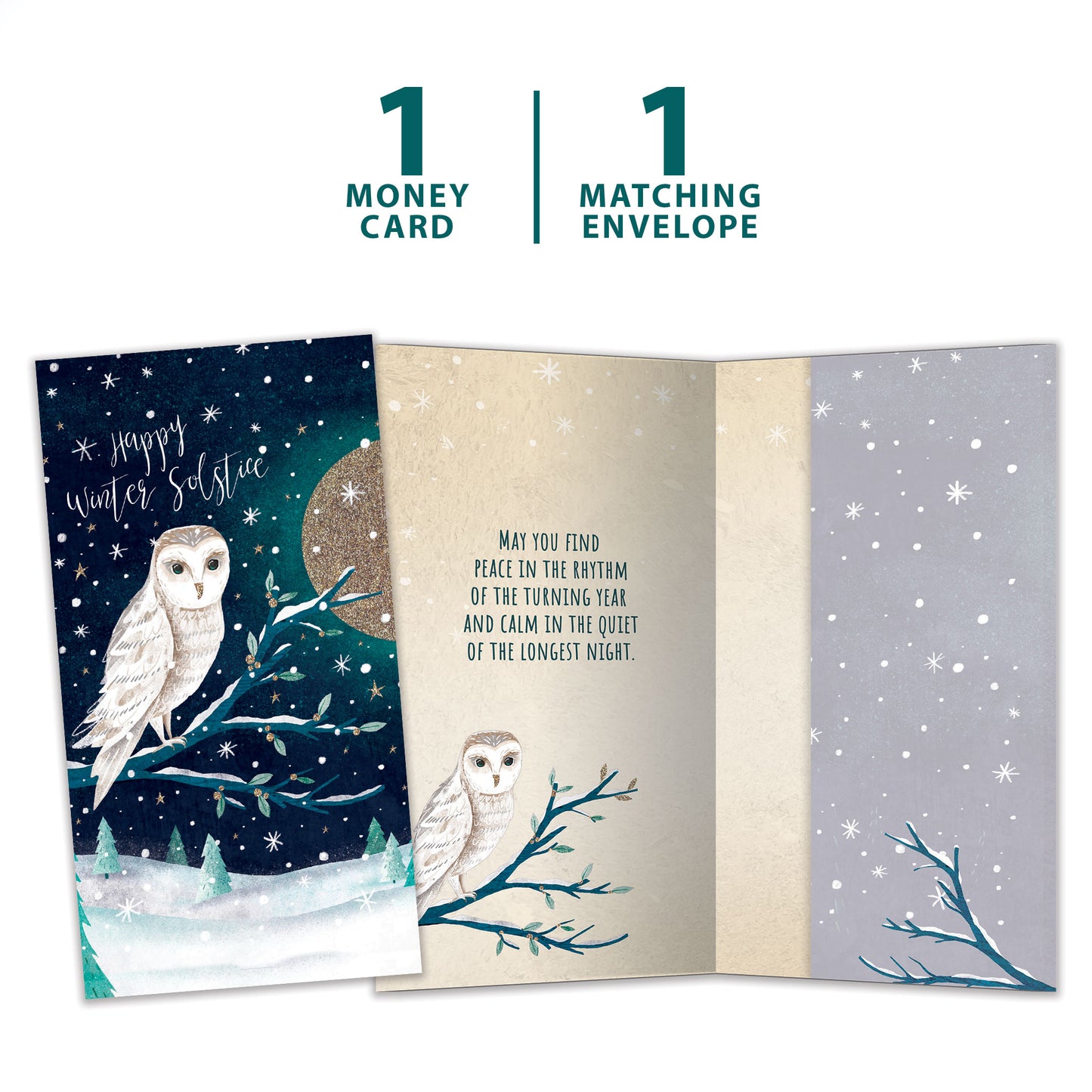 Solstice Owl Money Holder Card