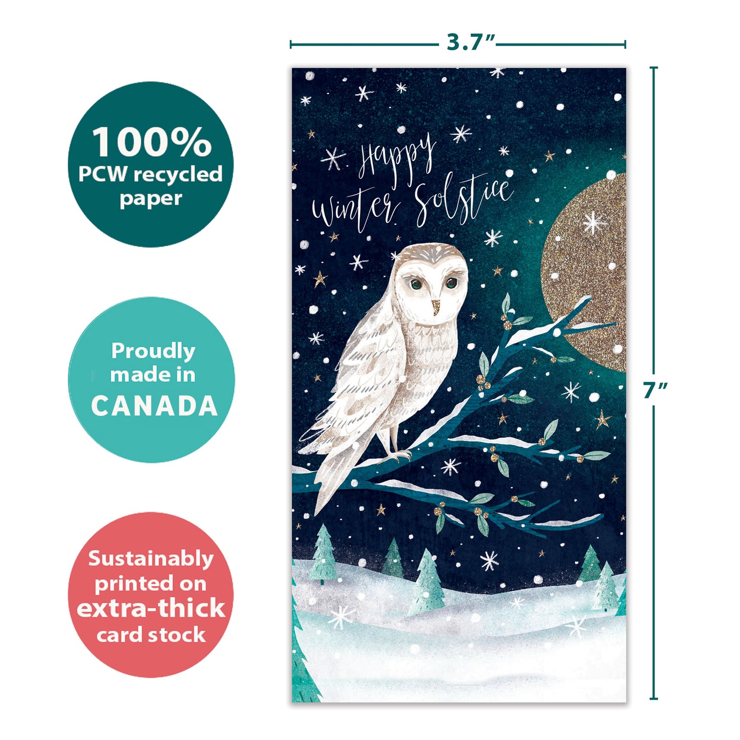 Solstice Owl Money Holder Card