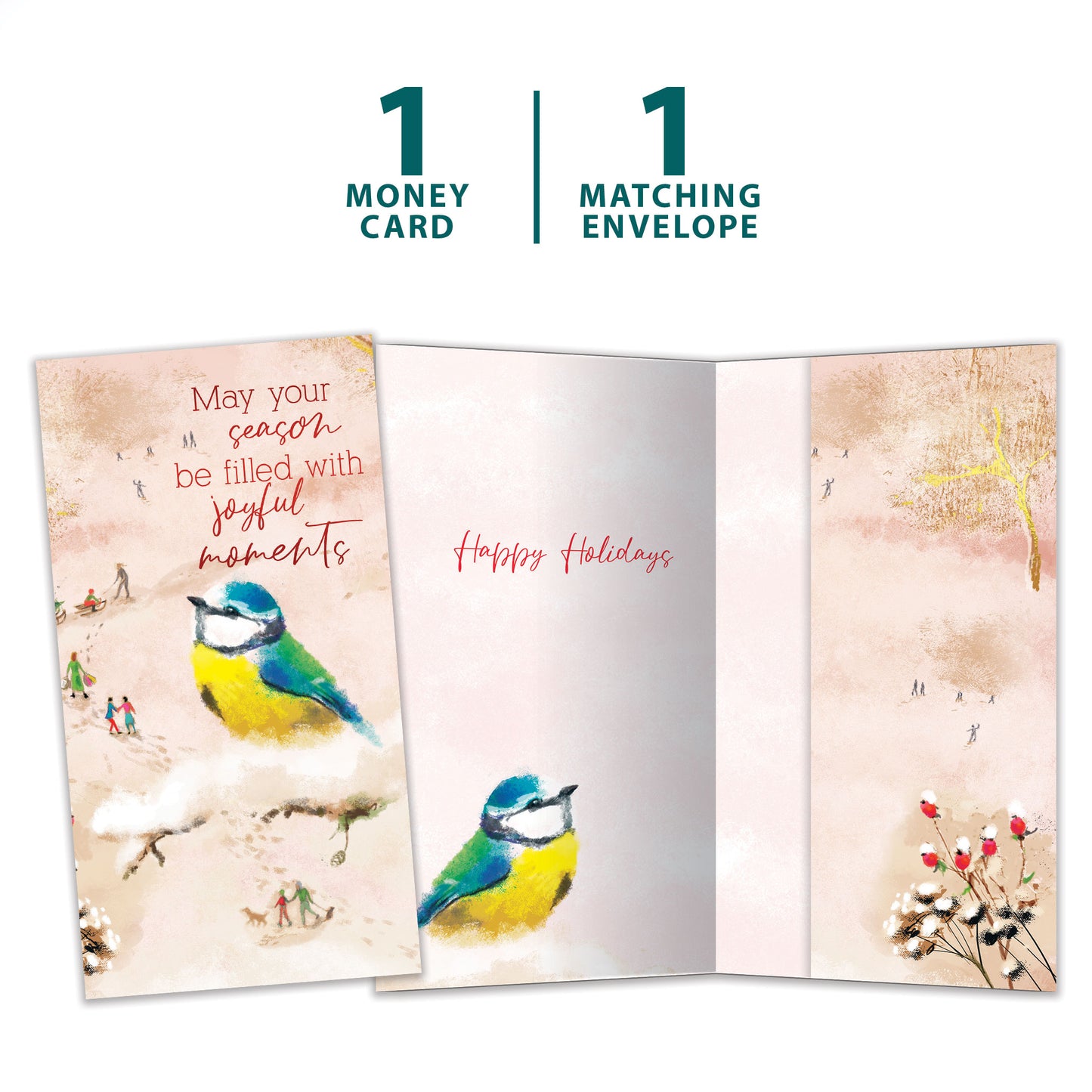 Joyful Moments Holiday Money Holder Card