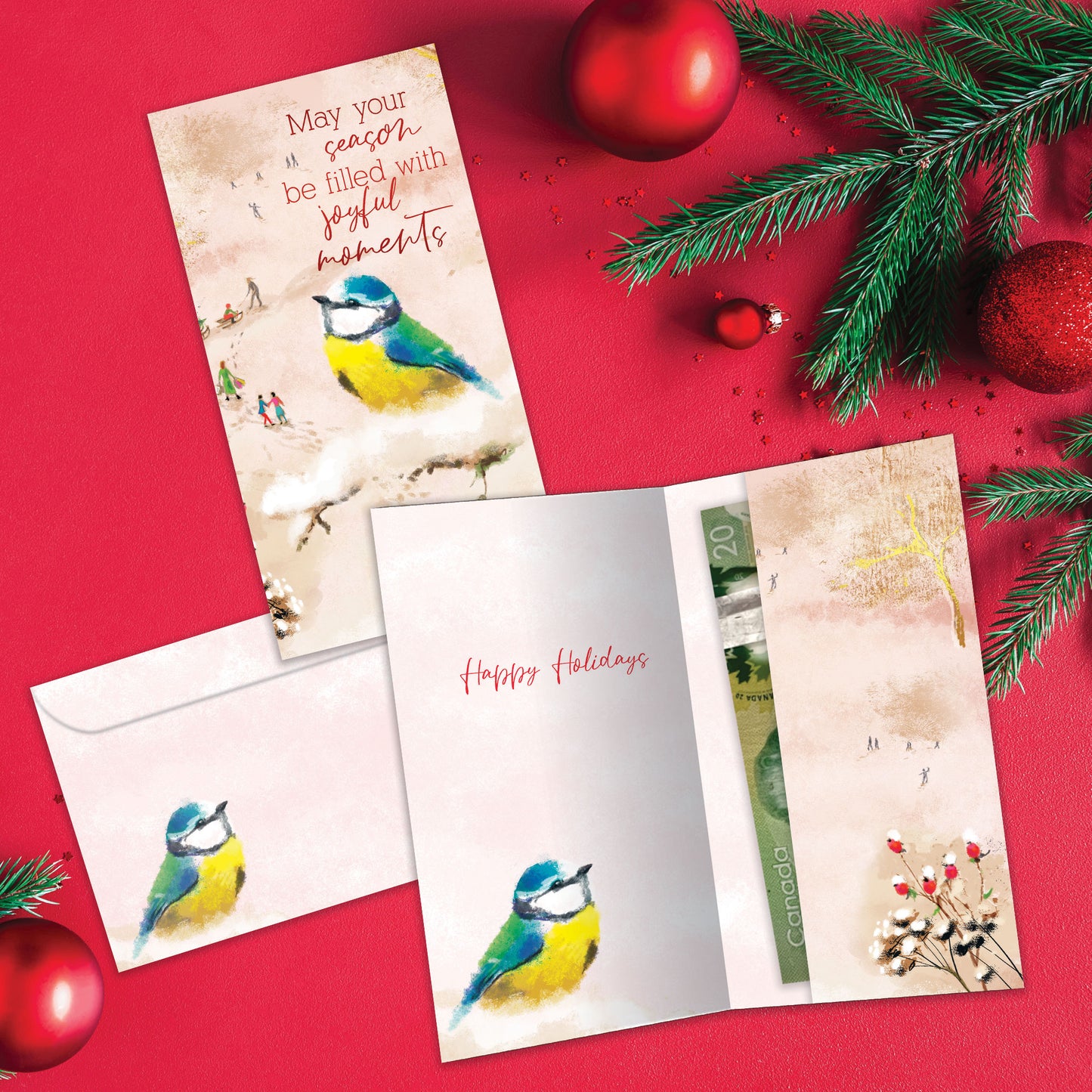 Joyful Moments Holiday Money Holder Card