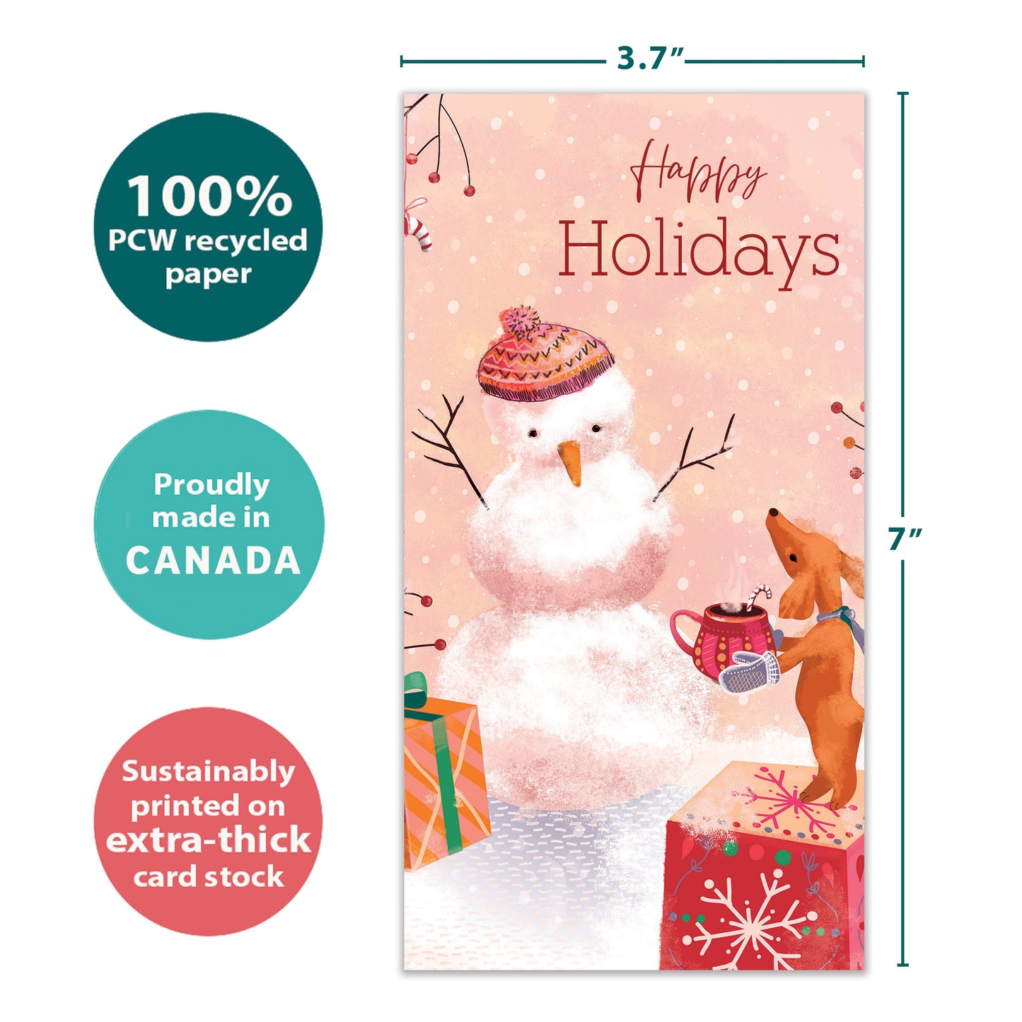 Comfort Joy Snowman Holiday Money Holder Card