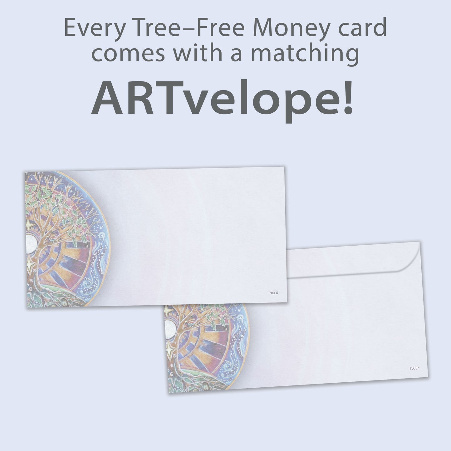 Winter Solstice Mandala Money Holder Card