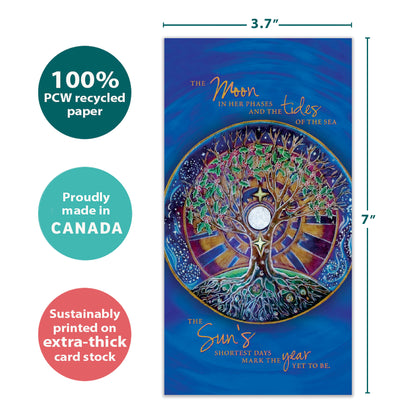 Winter Solstice Mandala Money Holder Card