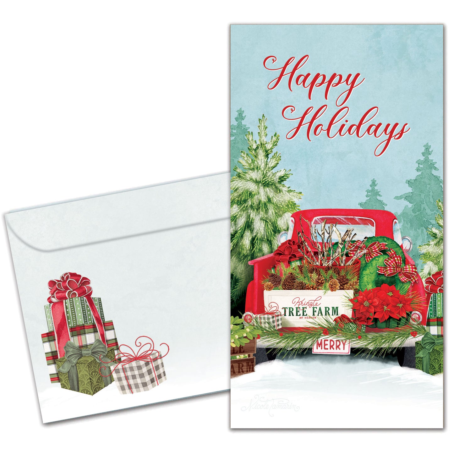 Kringle Tree Farm Holiday Money Holder Card