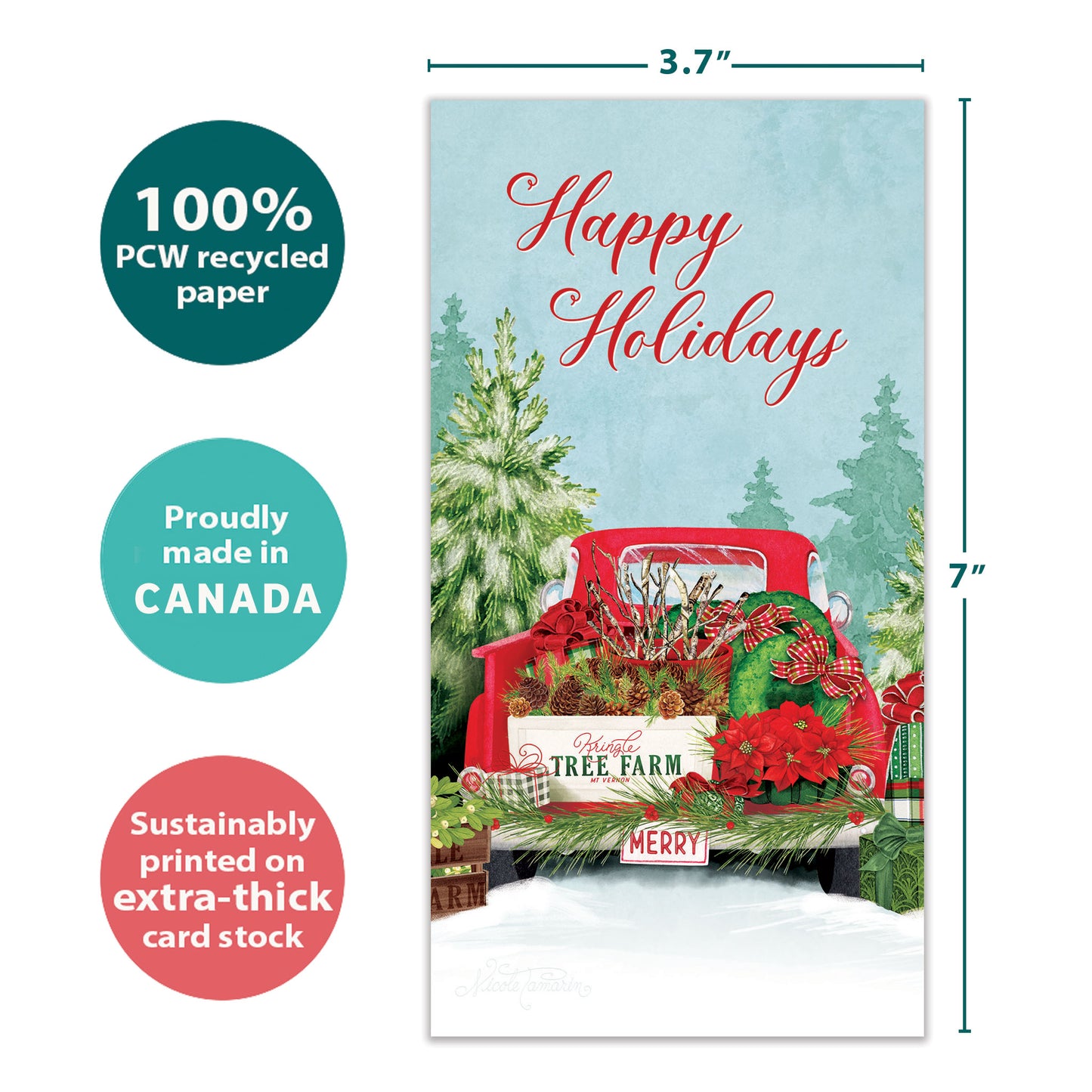 Kringle Tree Farm Holiday Money Holder Card