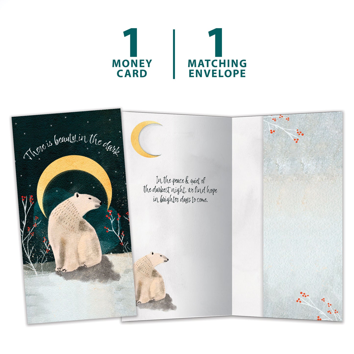 Peace and Quiet Solstice Money Holder Card