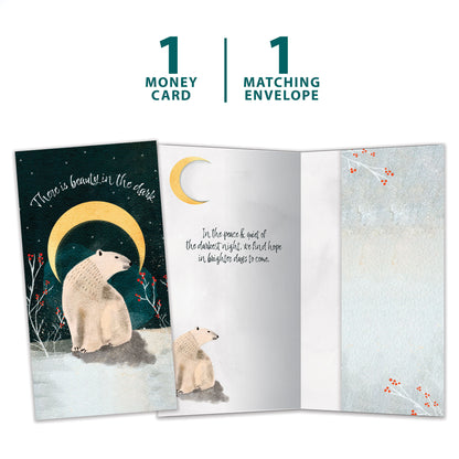 Peace and Quiet Solstice Money Holder Card