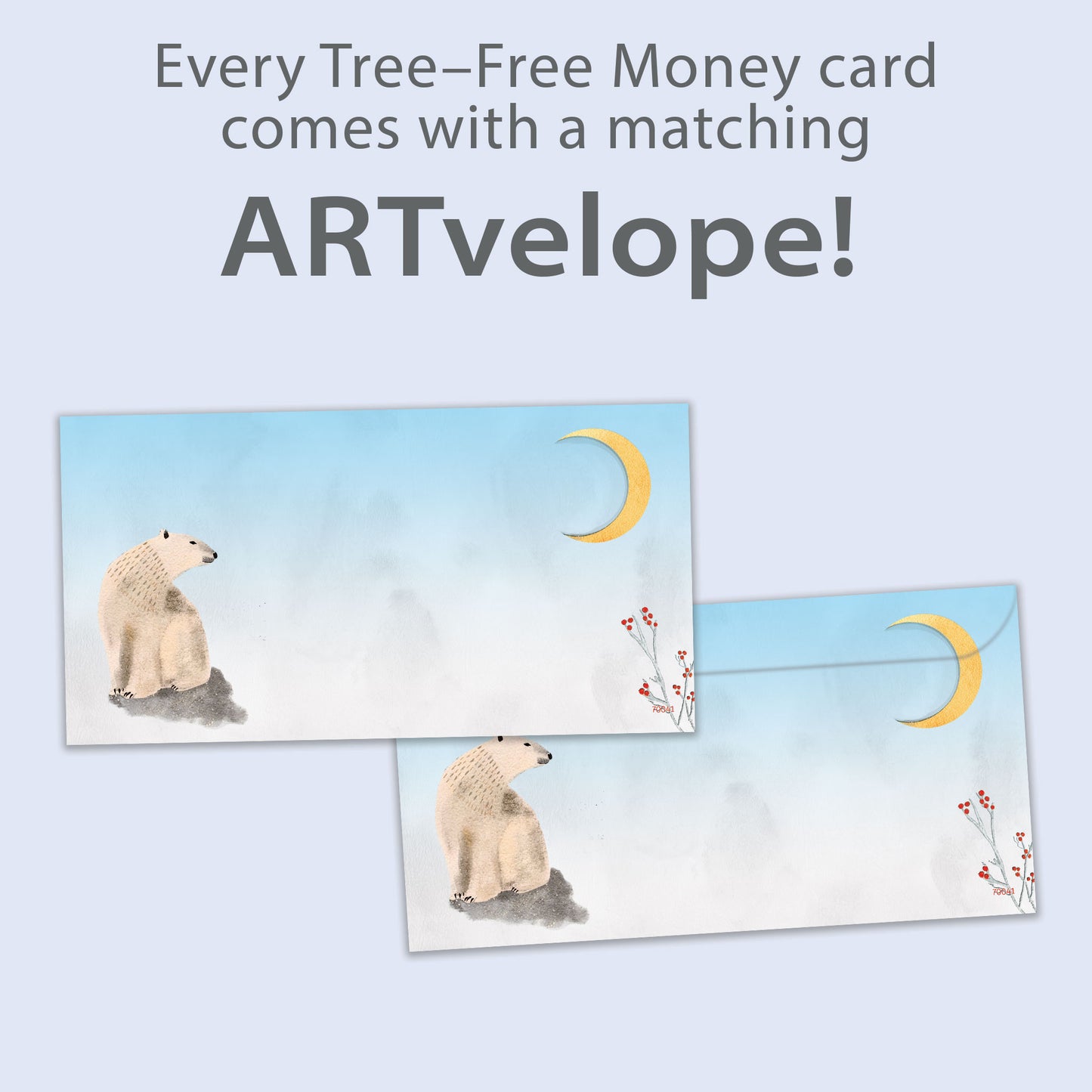 Peace and Quiet Solstice Money Holder Card