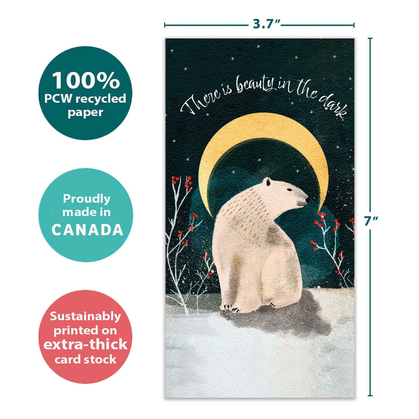 Peace and Quiet Solstice Money Holder Card