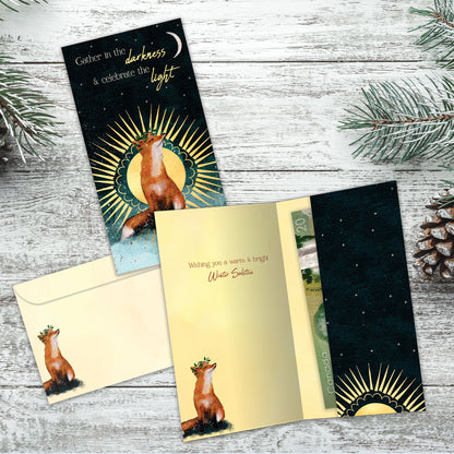 Celebrate the Light Solstice Money Holder Card
