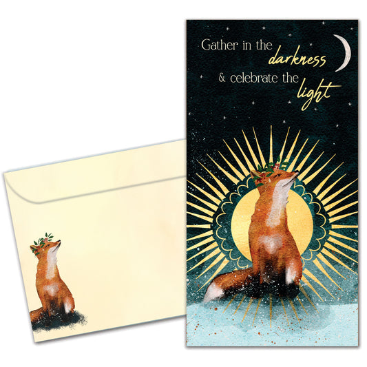 Celebrate the Light Solstice Money Holder Card