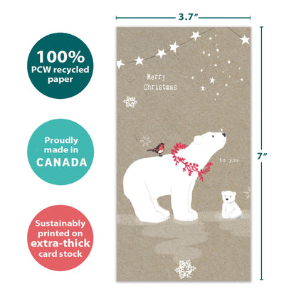 Sweet Polar Christmas Christmas Money Holder Card