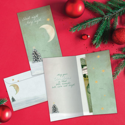 Holy Night Christmas Money Holder Card