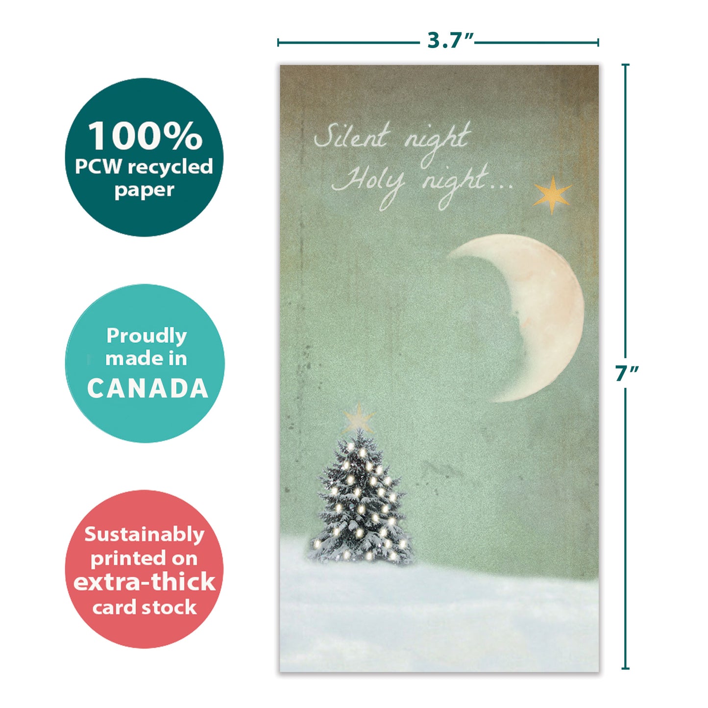 Holy Night Christmas Money Holder Card