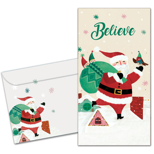 Believe in Magic Christmas Money Holder Card