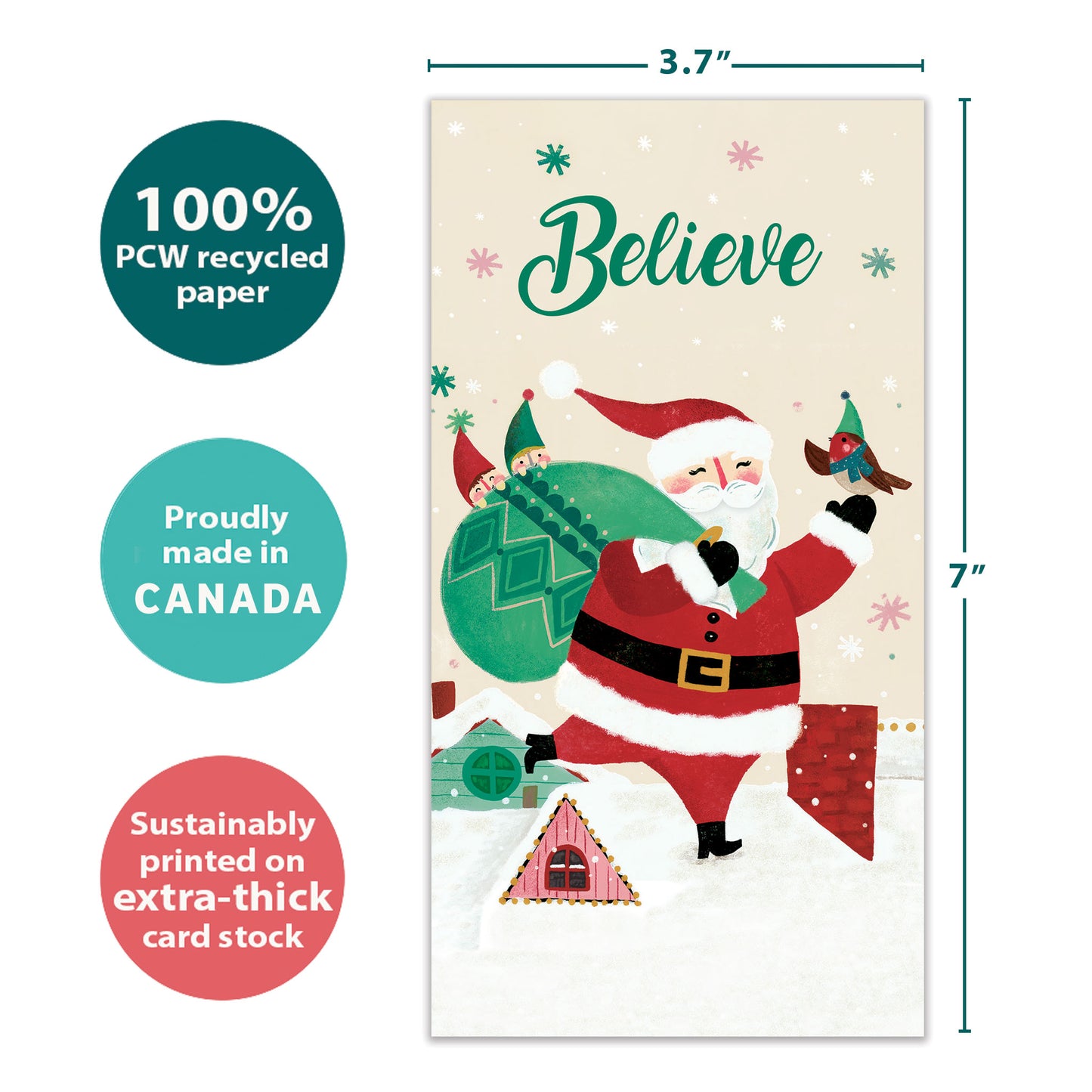 Believe in Magic Christmas Money Holder Card