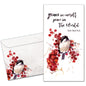 Peace in the World Holiday Money Holder Card