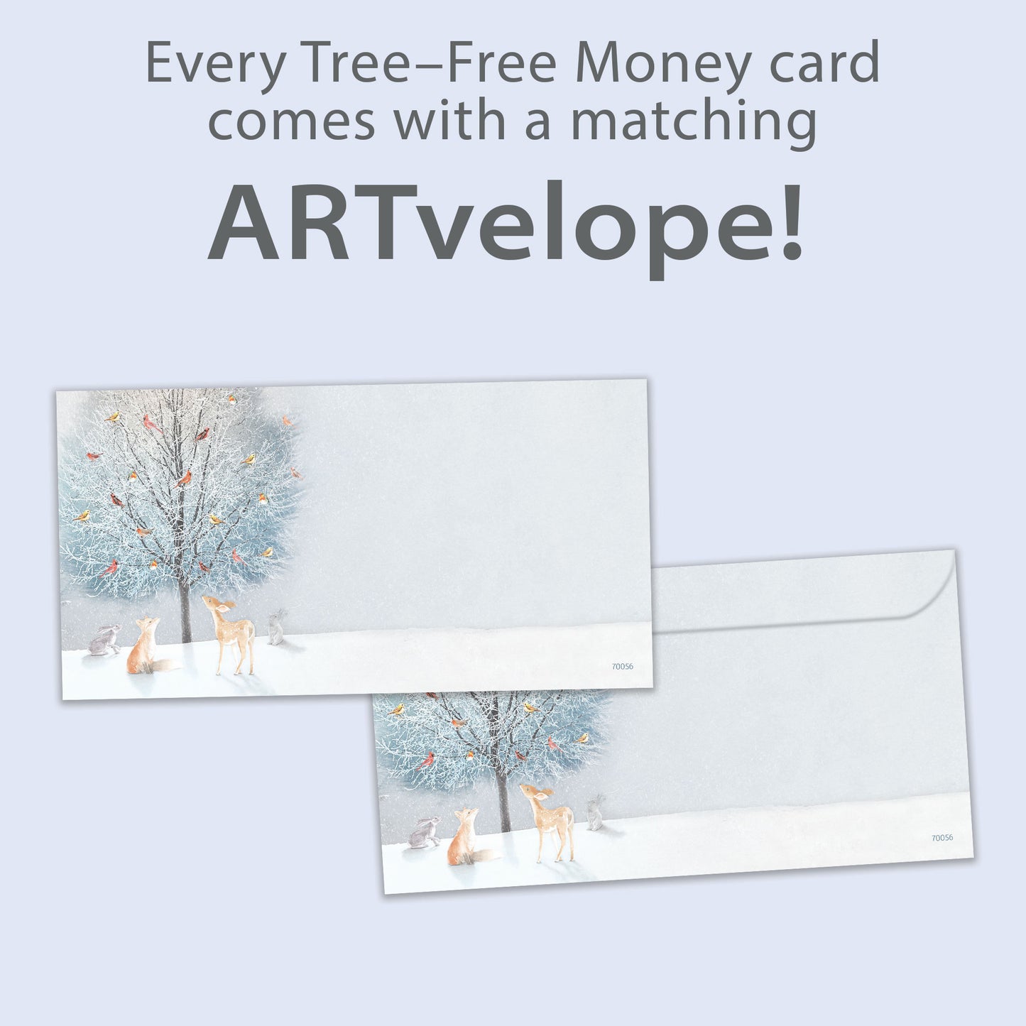 Bird Tree Holiday Money Holder Card