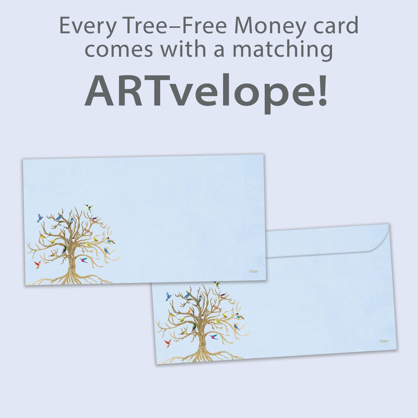 Bird Tree of Life Solstice Money Holder Card
