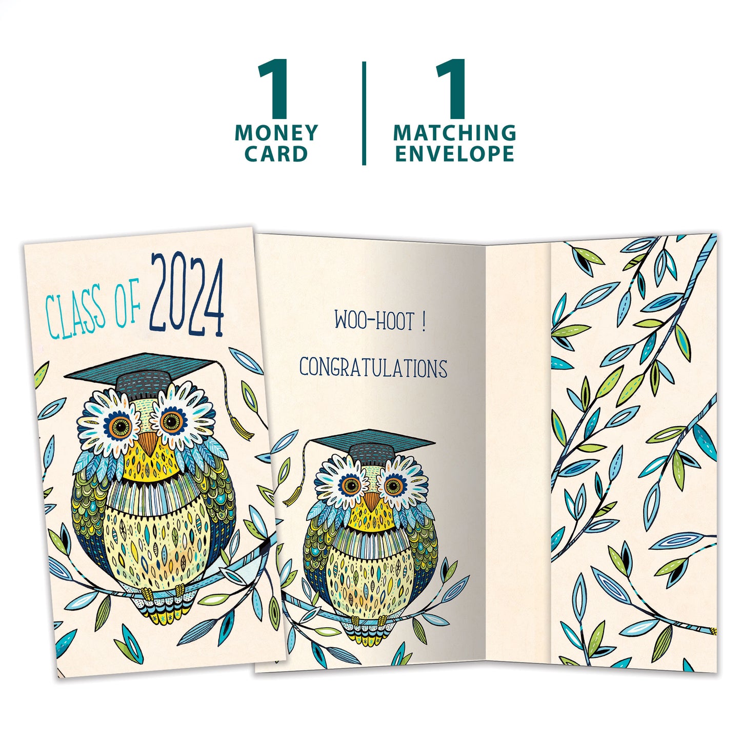Graduation Owl Graduation Money Holder Card