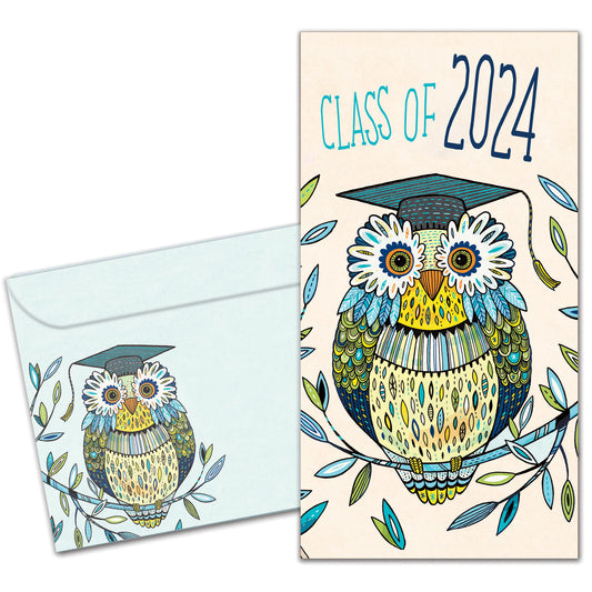 Graduation Owl Graduation Money Holder Card