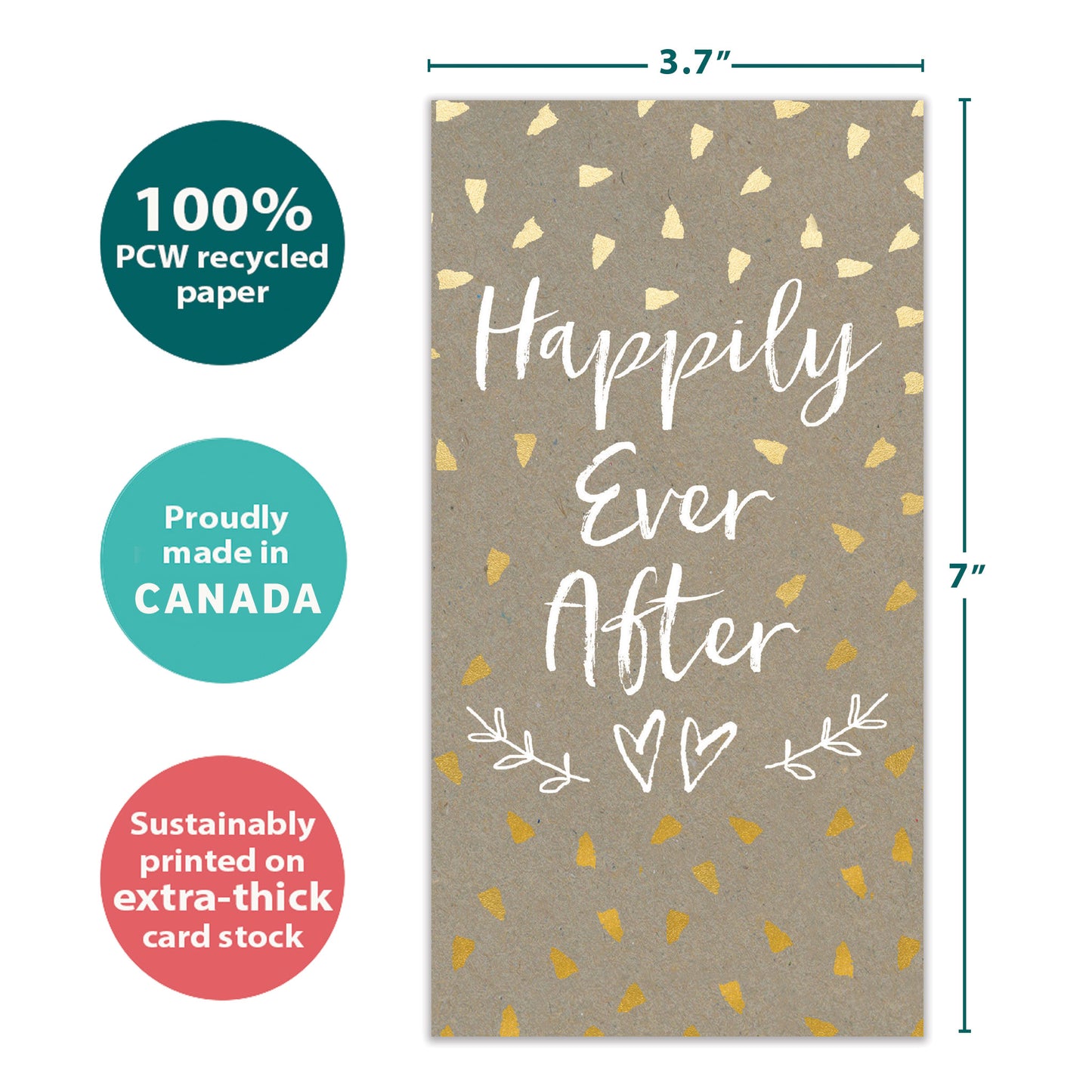 Happily After Today Wedding Money Holder Card