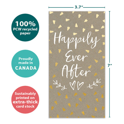 Happily After Today Wedding Money Holder Card